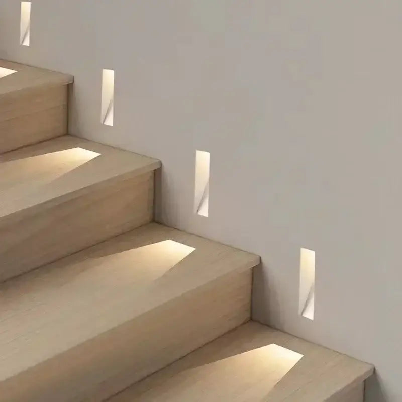 Modern minimalist concrete led underground lamp garden stairway light