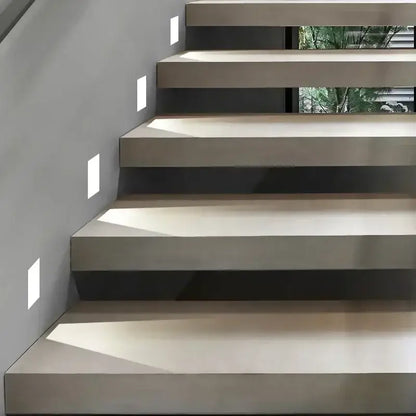 Modern minimalist concrete led underground lamp garden stairway light