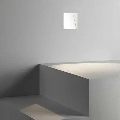 Modern minimalist concrete led underground lamp garden stairway light