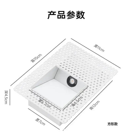 Modern minimalist concrete led underground lamp garden stairway light