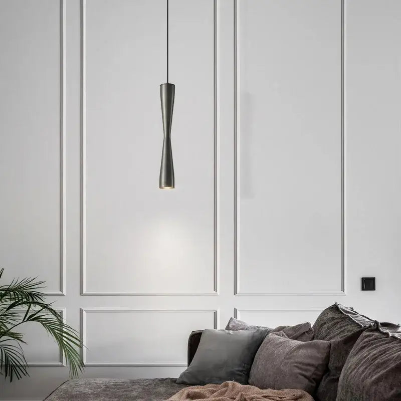 Modern minimalist copper black gold pendant light dining room