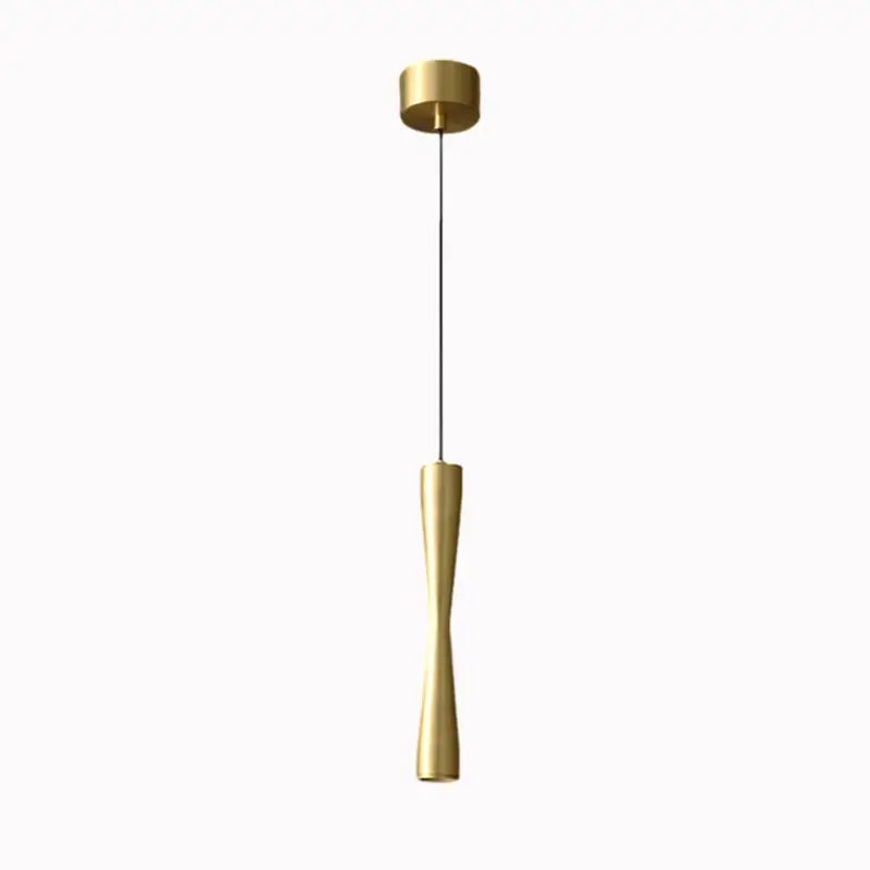 Modern minimalist copper black gold pendant light dining room