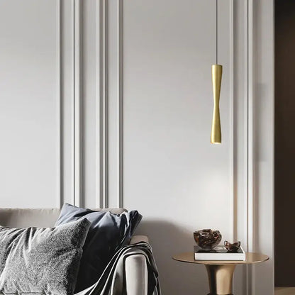 Modern minimalist copper black gold pendant light dining room