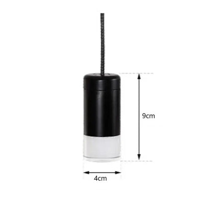 Modern minimalist black rope pendant lamp living room light