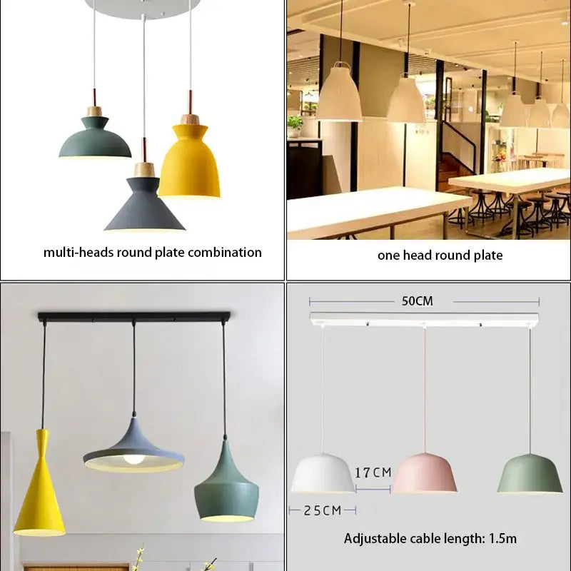 Modern minimalist ceiling chandelier plate dining room kit