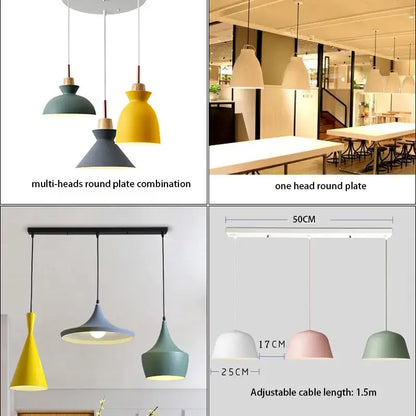 Modern minimalist ceiling chandelier plate dining room kit