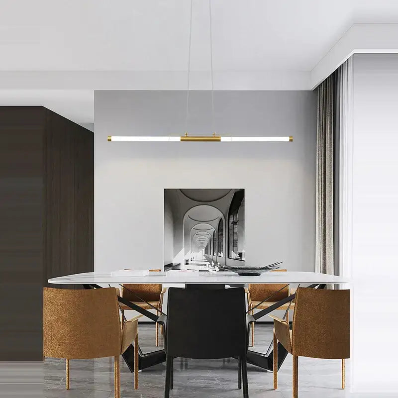 Modern minimalist dimmable led acryl chandelier dining room light