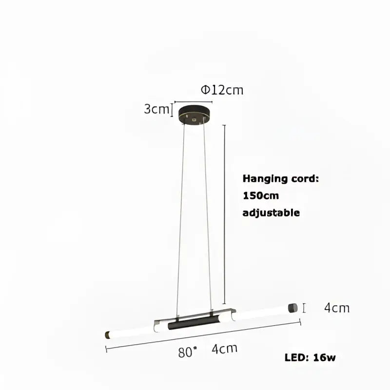 Modern minimalist dimmable led acryl chandelier dining room light