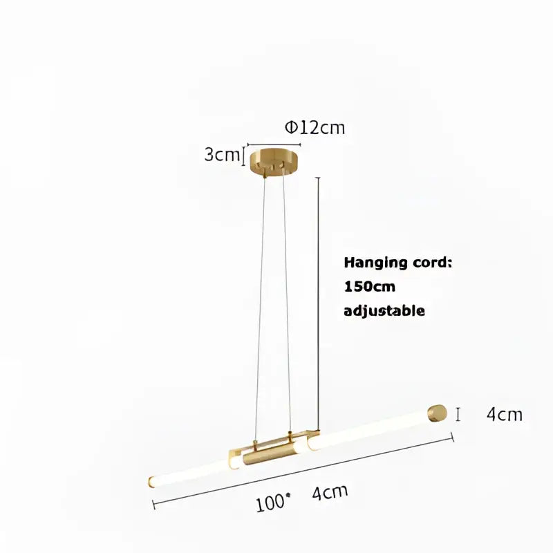 Modern minimalist dimmable led acryl chandelier dining room light