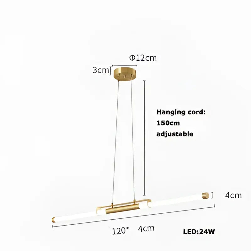 Modern minimalist dimmable led acryl chandelier dining room light