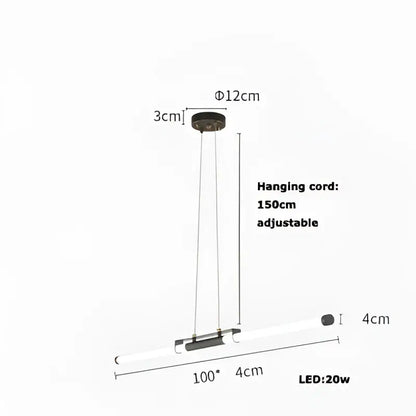 Modern minimalist dimmable led acryl chandelier dining room light