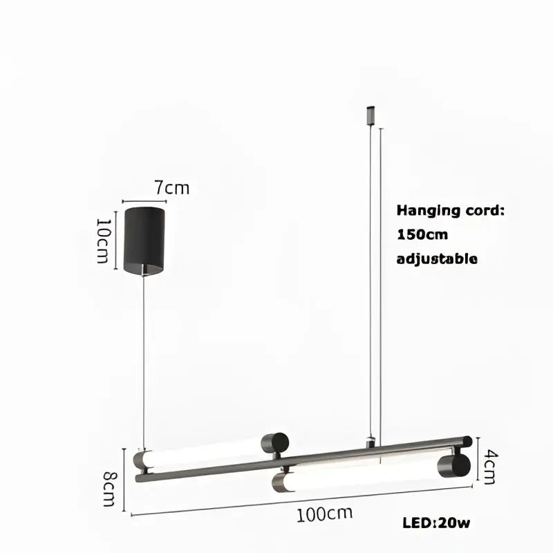 Modern minimalist dimmable led acryl chandelier dining room light