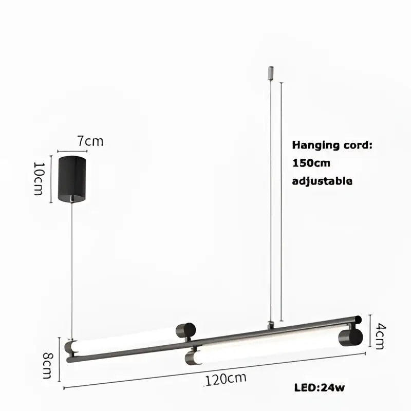 Modern minimalist dimmable led acryl chandelier dining room light