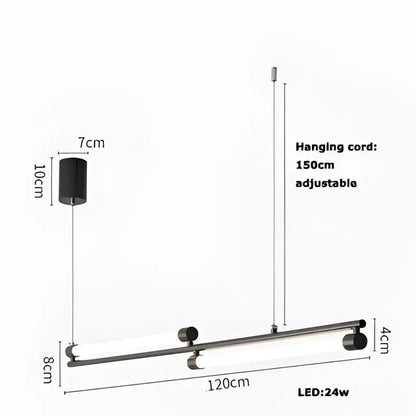 Modern minimalist dimmable led acryl chandelier dining room light