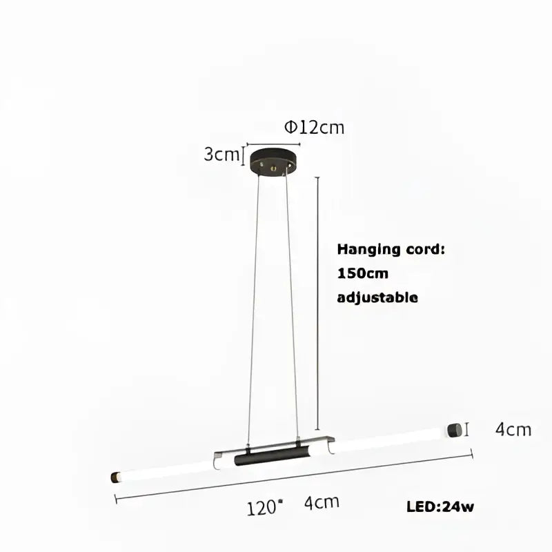 Modern minimalist dimmable led acryl chandelier dining room light