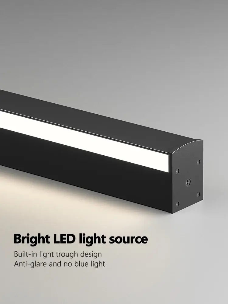 Modern minimalist elegant black led wall lamp for bedroom