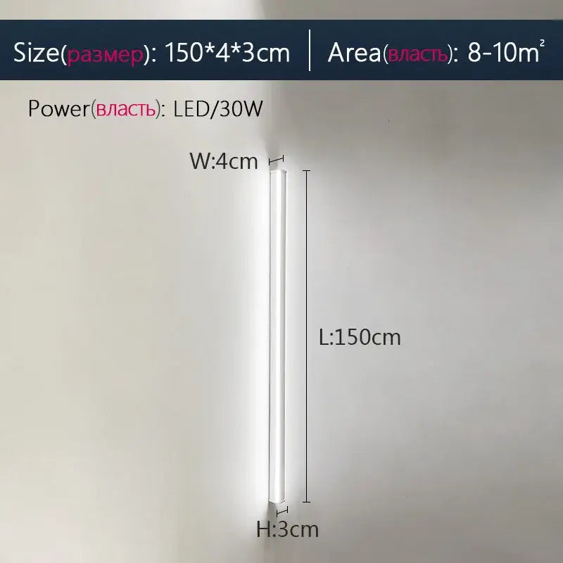 Modern minimalist elegant black led wall lamp for bedroom