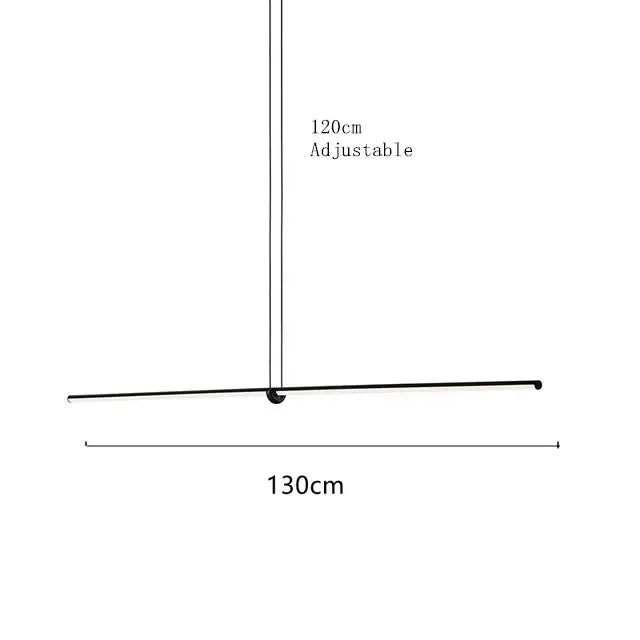 Modern minimalist geometric chandelier black dining room pendant light