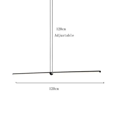 Modern minimalist geometric chandelier black dining room pendant light