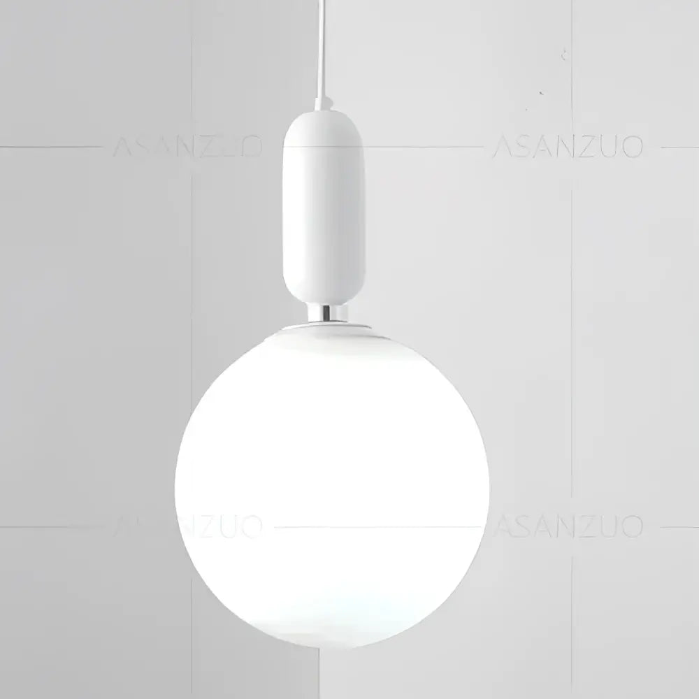 Modern minimalist glass ball led pendant lamp bedroom black & gold