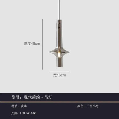 Modern minimalist glass pendant light kitchen hanging lamp