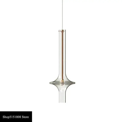 Modern minimalist glass pendant light kitchen hanging lamp