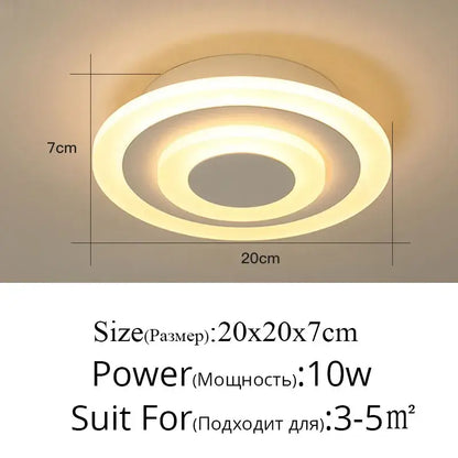 Modern minimalist gold led ceiling light living room curved arms