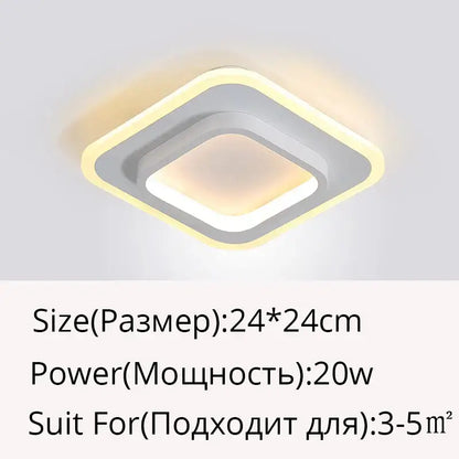Modern minimalist gold led ceiling light living room curved arms