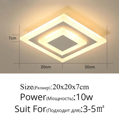 Modern minimalist gold led ceiling light living room curved arms
