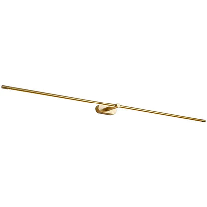 Modern minimalist gold led mirror light bathroom wall fixture