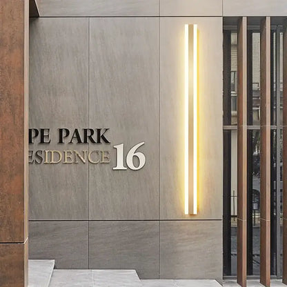 Modern minimalist gold led outdoor wall sconce garden light