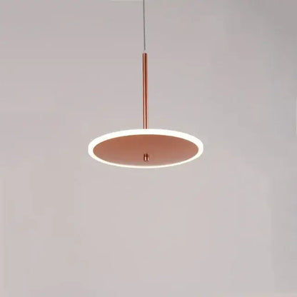 Modern minimalist gold led pendant light kitchen island decor