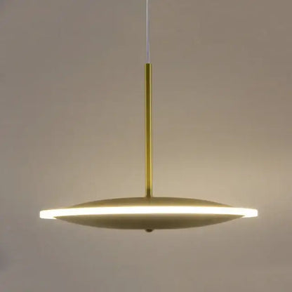 Modern minimalist gold led pendant light kitchen island decor