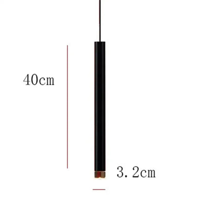 Modern minimalist gold tube led pendant lights for kitchen dining room