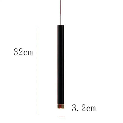 Modern minimalist gold tube led pendant lights for kitchen dining room