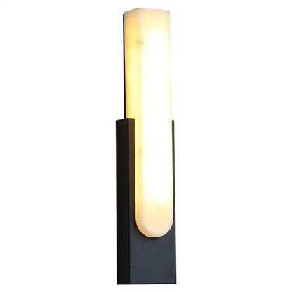 Modern minimalist grey metal led wall sconce bedroom light