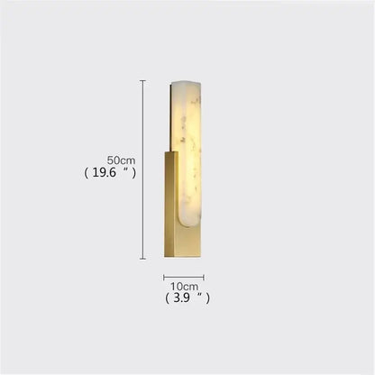Modern minimalist grey metal led wall sconce bedroom light