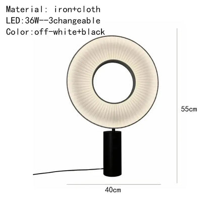 Modern minimalist iris pendant light dining room ring decor