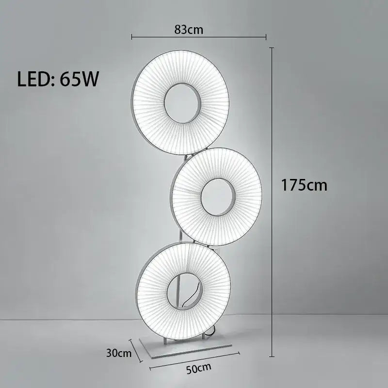 Modern minimalist iris pendant light dining room ring decor