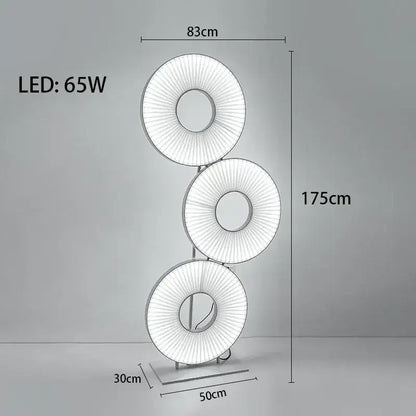 Modern minimalist iris pendant light dining room ring decor