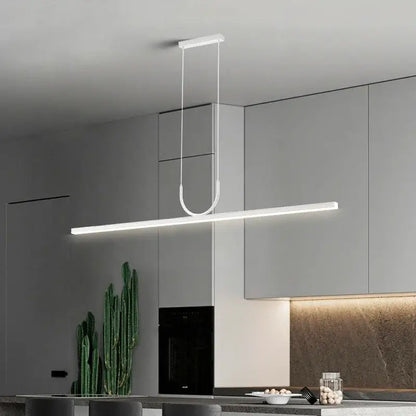 Modern minimalist led black ceiling chandelier dining room light