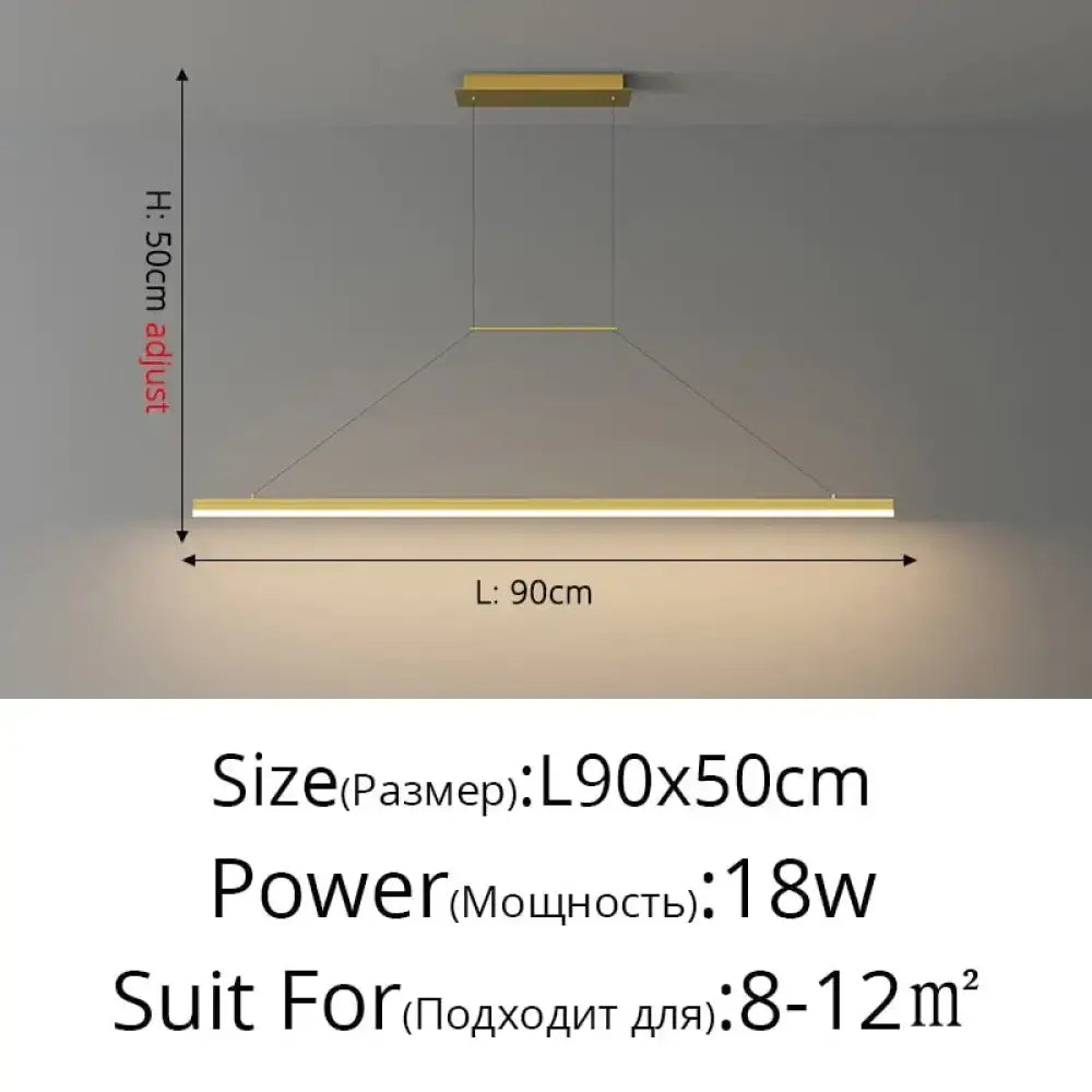 Modern minimalist led black pendant light for dining room