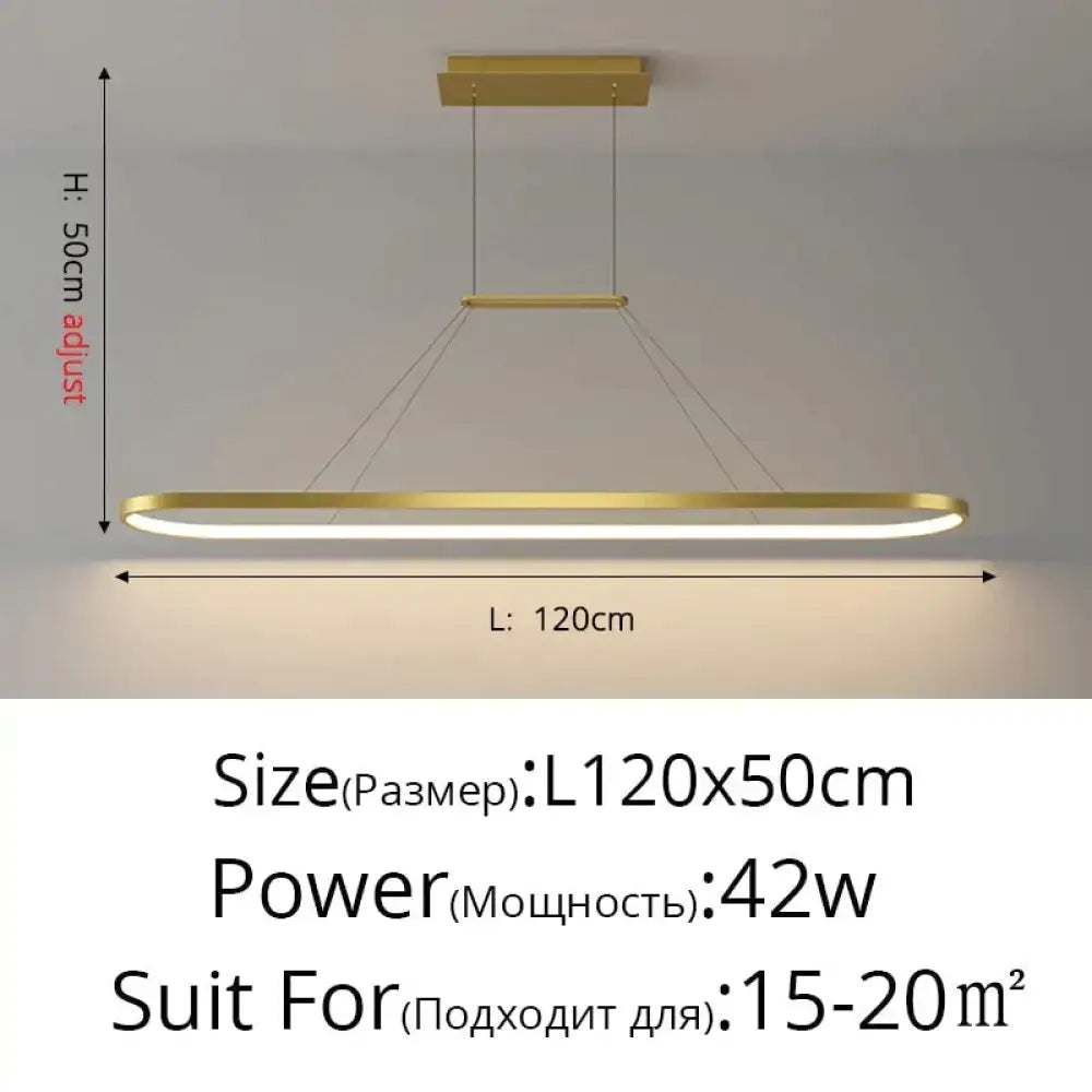 Modern minimalist led black pendant light for dining room