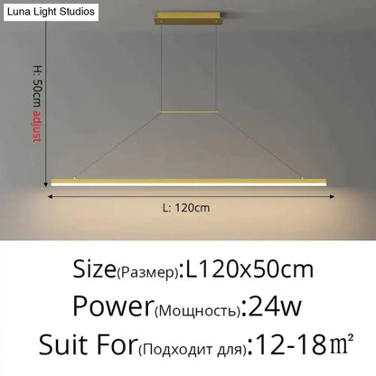 Modern minimalist led black pendant light for dining room