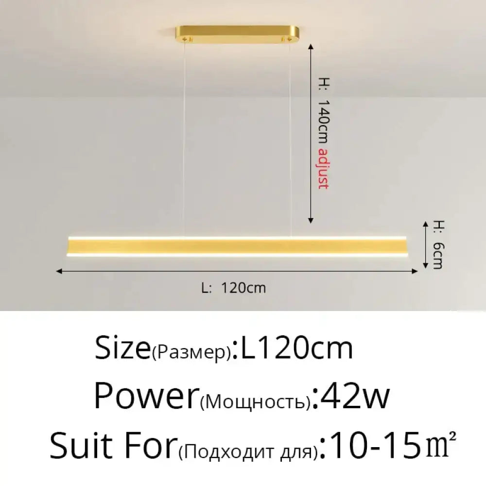 Modern minimalist led black pendant light for dining room