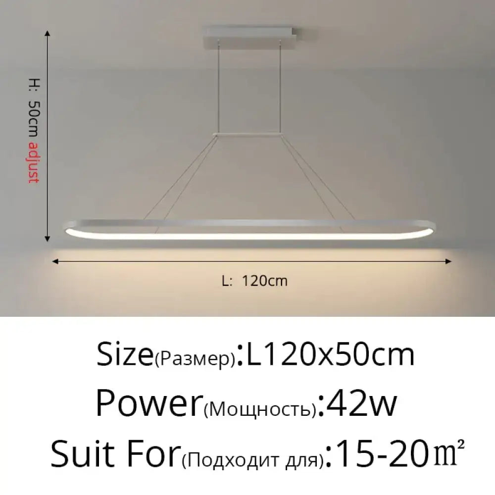 Modern minimalist led black pendant light for dining room