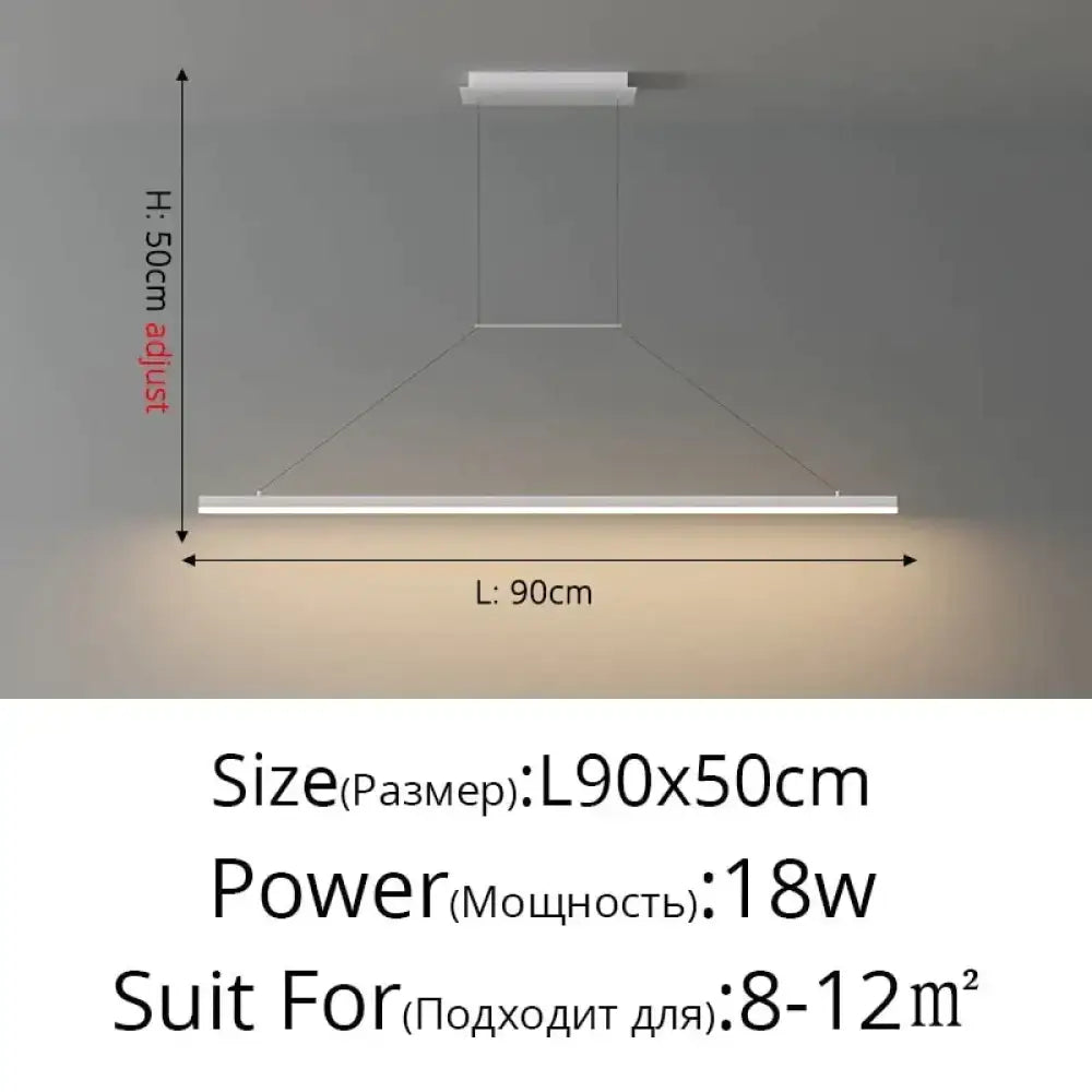 Modern minimalist led black pendant light for dining room