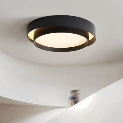 Modern minimalist led ceiling light white & black bedroom lighting