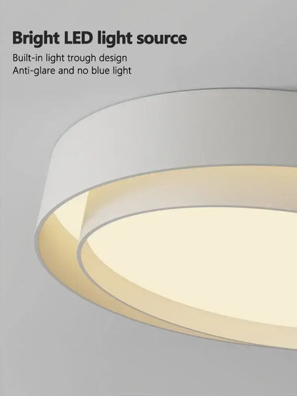 Modern minimalist led ceiling light white & black bedroom lighting
