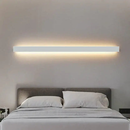 Modern minimalist led white wall lamp for bedroom ambient lighting